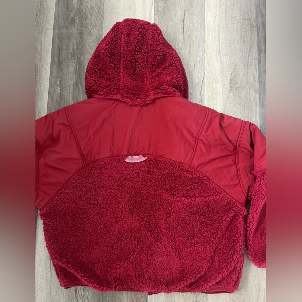 Free People Adventure Awaits Fleece Sherpa Hooded Jacket - Picture 11 of 12